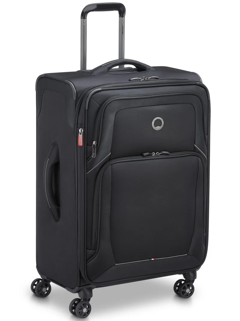 ديلسي _باريس حقيبة سفر ترولي أوبتيمكس لايت 68.5 سم سوفت كيس بعجلات مزدوجة قابلة للتوسيع أسود